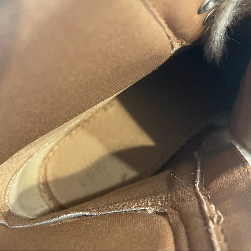 Sun + Stone Orlaaf Faux Fur Cold Weather Lug Sole, Combat, Lace-Up Ankle Boots - Picture 8 of 13